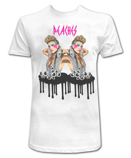 Peaches Googly Eyes White T-shirt
