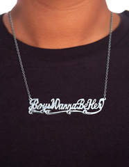 Boys Wanna Be Her Necklace in Silver by Snash Jewelry