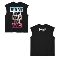 Not In Your Mouth Trans Flag Sleeveless Tank