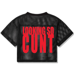 LOOKING SO CUNT MESH CROP JERSEY