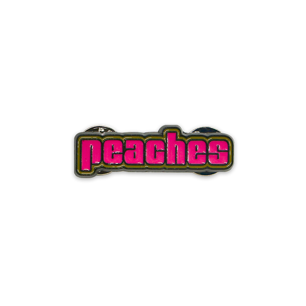 Peaches Logo Enamel Pin