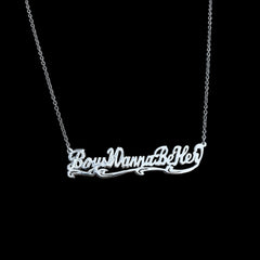 Boys Wanna Be Her Necklace in Silver by Snash Jewelry