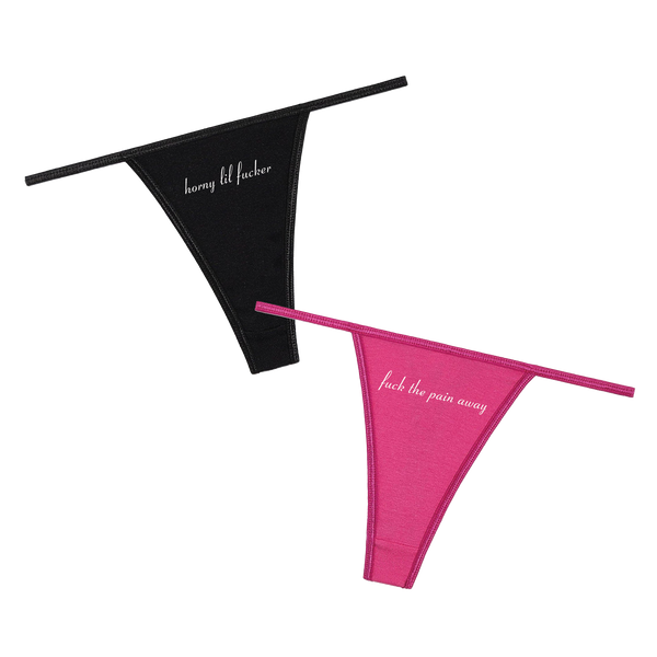 Baby Ribbed Cotton Thongs FTPA & HLF