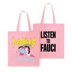 PEACHES PUSSY MASK PINK TOTE